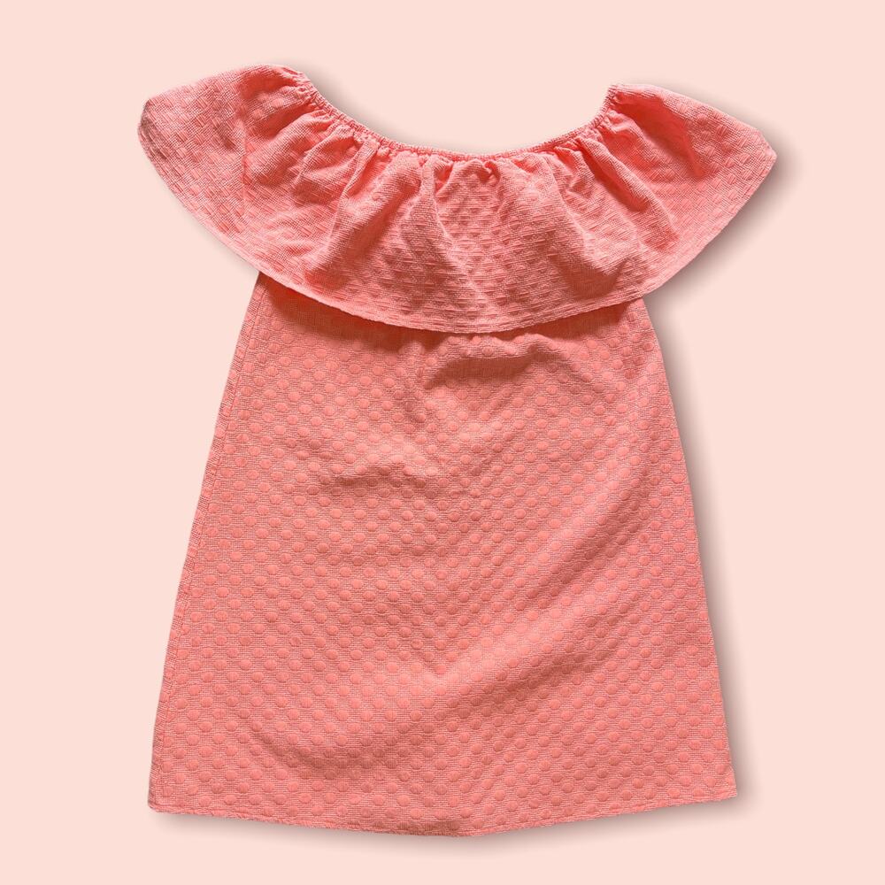 CUPCAKES AND CASHMERE Lulu pink on or off the shoulder A-line mini dress Sz Med